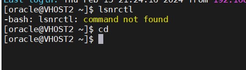 lsnrctl command not found Issue